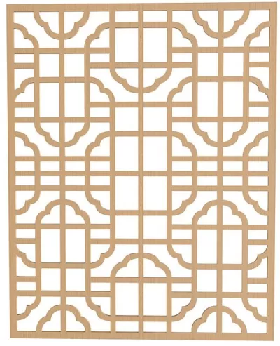 Süslü Ayırıcı Desen DXF Dosyası DXF çizimi