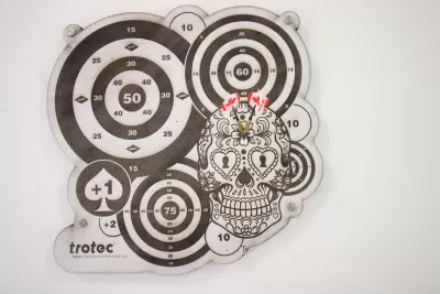 Dart Tahtası Lazer Kesim Ücretsiz Vektör CDR çizimi