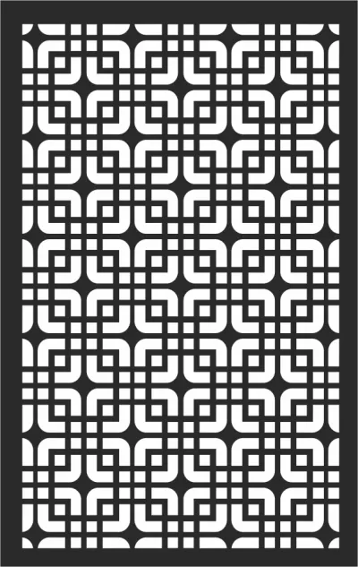 Geometrik Panel Desen DXF Dosyası DXF çizimi