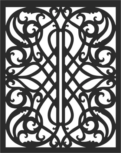 Panel Desen DXF Dosyası DXF çizimi
