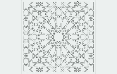 Izgara Deseni dxf Dosyası DXF çizimi