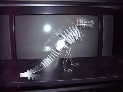 Trex 3D Puzzle DXF Dosyası DXF çizimi