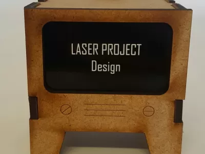Lazer Kesim TV Ücretsiz Vektör AI çizimi