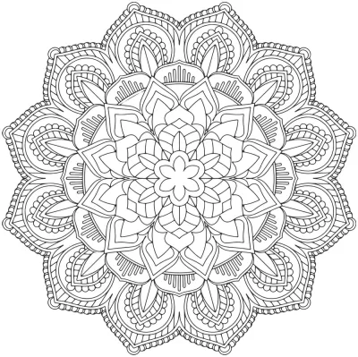 Mandala Tasarımı Vektörü Ücretsiz Vektör CDR çizimi