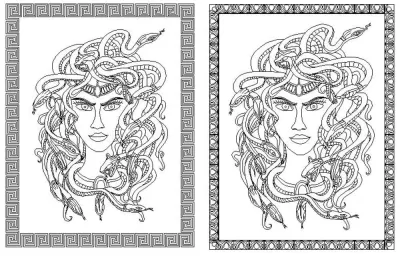 Medusa DXF Dosyası DXF çizimi