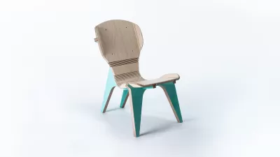 CNC Router Lazer Kesim için Sandalye Şablonu DXF Dosyası DXF çizimi