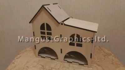 Çay Poşeti Dispenseri Lazer Kesim Vektörü 7mm Ücretsiz Vektör CDR çizimi