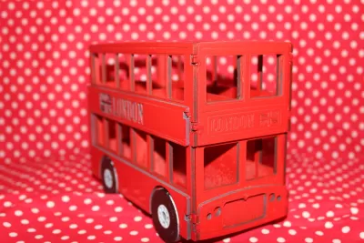 Lazer Kesim Londra Otobüsü 3mm DXF Dosyası DXF çizimi