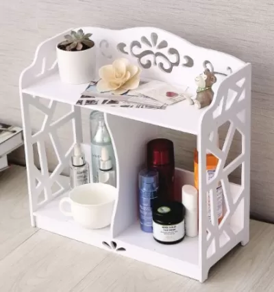 Lazer Kesim Banyo Lavabo Rafı Depolama Standı Ücretsiz Vektör CDR çizimi