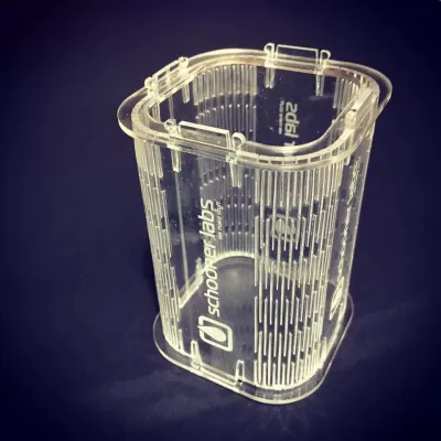 Lazer Kesim Akrilik Kalemlik 3mm DXF Dosyası DXF çizimi