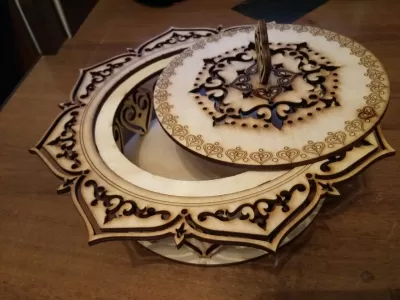 Şekerler için Lazer Kesim Kutu DXF Dosyası DXF çizimi