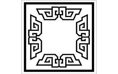 Çerçeve Tasarımı 6 dxf Dosyası DXF çizimi