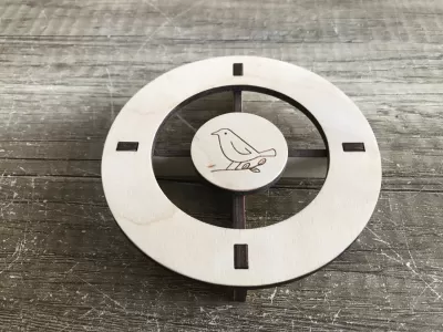 Lazer Kesim Dekoratif Stand Şablonu DXF Dosyası DXF çizimi