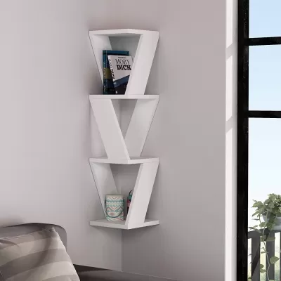 Lazer Kesim Şık Duvar Rafı DXF Dosyası DXF çizimi