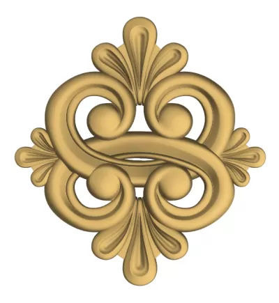 CNC stl Dosyası için Dekoratif Çiçek Kaplama 3D STL çizimi
