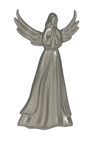 CNC stl Dosyası için Melek 3D Model Rölyefi STL çizimi