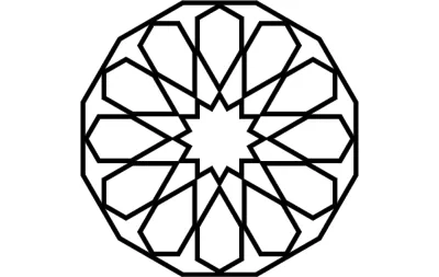 Yuvarlak Tasarım dxf Dosyası DXF çizimi
