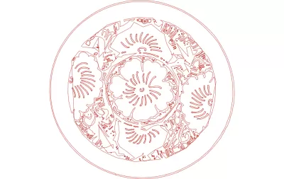 Süs Paneli 228 dxf Dosyası DXF çizimi