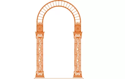 Süs Paneli 10 dxf Dosyası DXF çizimi