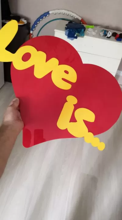 Lazer Kesim Kalp, Harflerle Aşk Bedava Vektör CDR çizimi