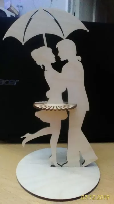 Dans Eden Çift Peçetelik DXF Dosyası DXF çizimi