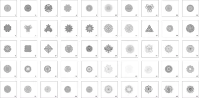 Mandala Sanatı Paketi Ücretsiz Vektör CDR çizimi