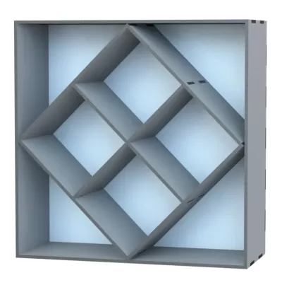 Lazer Kesim Dolap Saklama Rafı DXF Dosyası DXF çizimi