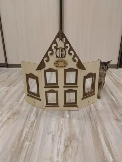 Lazer Kesim Mumluk Evi Şablonu SVG Dosyası SVG çizimi