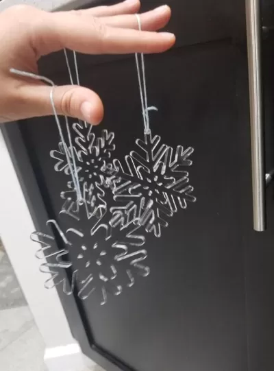 Lazer Kesim Kar Tanesi Kolye Ucu SVG Dosyası SVG çizimi