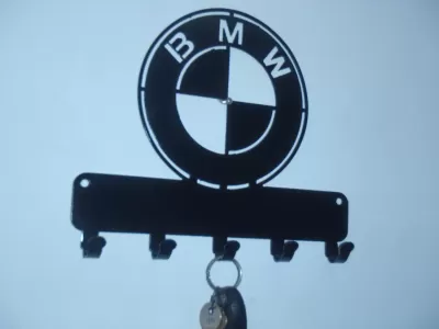 BMW Duvar Askısı Plazma CNC Lazer Kesim Şablonu Ücretsiz Vektör CDR çizimi