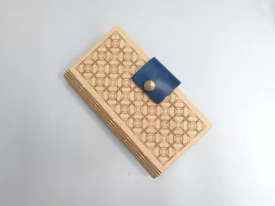 Lazer Kesim Ahşap Telefon Kılıfı Şablonu DXF Dosyası DXF çizimi