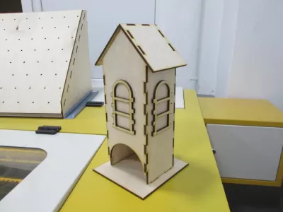 Basit Çay Evi Kontraplak Lazer Kesim Projesi Ücretsiz Vektör CDR çizimi