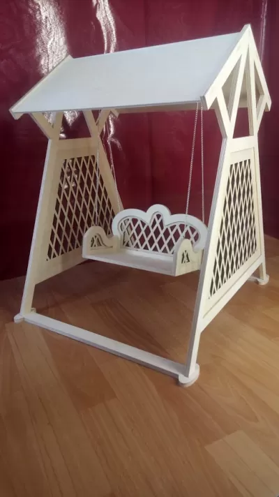 Dekoratif Salıncak DXF Dosyası DXF çizimi