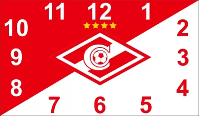 Lazer Kesim Spartak Moskova Spor Taraftarları Hediyelik Duvar Saati Ücretsiz Vektör CDR çizimi