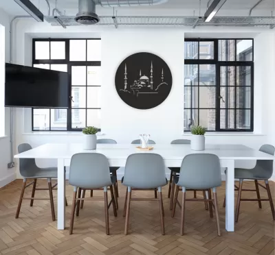 Lazer Kesim Cami Duvar Sanatı DXF Dosyası DXF çizimi