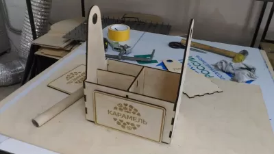 Lazer Kesim Ahşap Tatlı Sepeti Şablonu Ücretsiz Vektör CDR çizimi