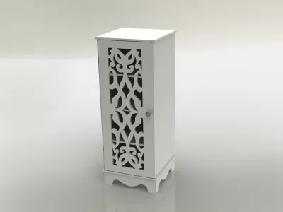 Lazer Kesim Ahşap Dolap Mobilya Rafı Depolama Rafı 12mm DXF Dosyası DXF çizimi