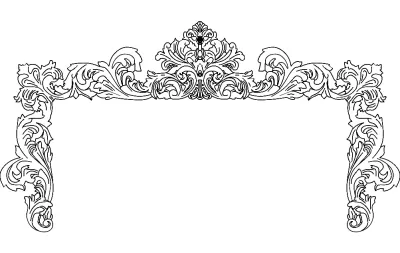 Çerçeve Tasarımı 6 dxf Dosyası DXF çizimi