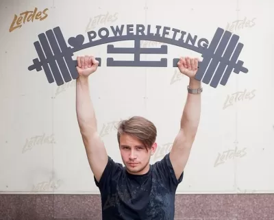 Powerlifting Madalya Askısı Lazer Kesim Şablonu Ücretsiz Vektör CDR çizimi