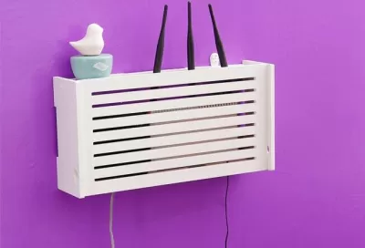 Lazer Kesim Wifi Router Saklama Kutusu Ahşap Raf Duvar Askısı Braketi Kablo Düzenleyici Ücretsiz Vektör CDR çizimi