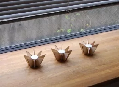 Lazer Kesim Mumluk Tealight Tutucu CDR çizimi