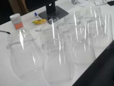 Lazer Kesim Tam Yüz Siperliği Koruyucu Kalkan Şablonu Ücretsiz Vektör CDR çizimi