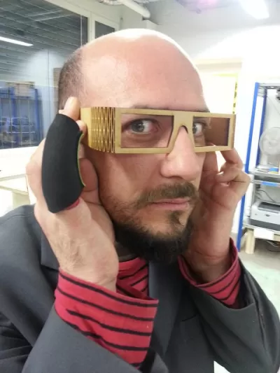 Lazer Kesim Büküm Gözlükleri DXF Dosyası DXF çizimi