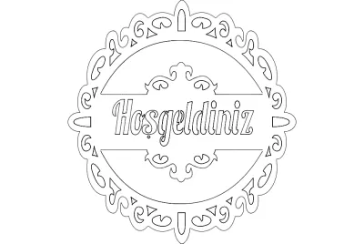 Hosgeld N dxf Dosyası DXF çizimi
