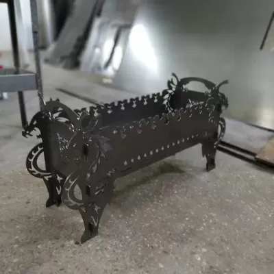Ejderha Barbekü Izgarası 3mm Lazer Kesim Plazma Kesim Planları DXF Dosyası DXF çizimi