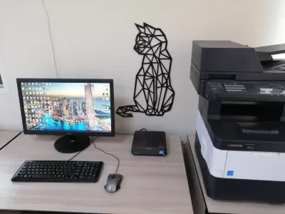 Lazer Kesim Kedi Poligon Sanat Duvar Dekoru 3D Heykel Sanatı DXF Dosyası DXF çizimi
