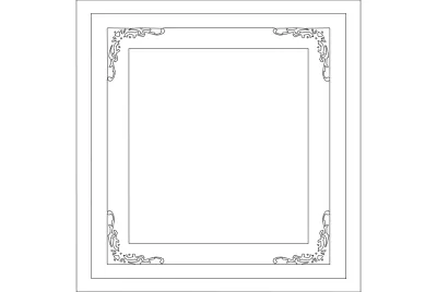 Çerçeve dxf Dosyası DXF çizimi