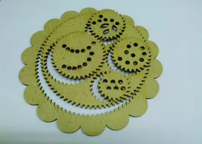 Lazer Kesim Spirograf Oyuncak Spiral Çizim Seti Ücretsiz Vektör CDR çizimi