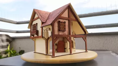Lazer Kesim Demirci Evi Kontraplak 4mm Ücretsiz Vektör CDR çizimi