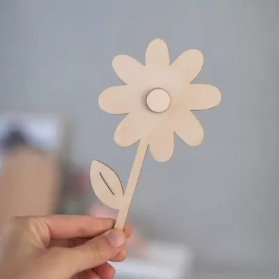 El işleri için lazer kesim ahşap çiçek CDR çizimi